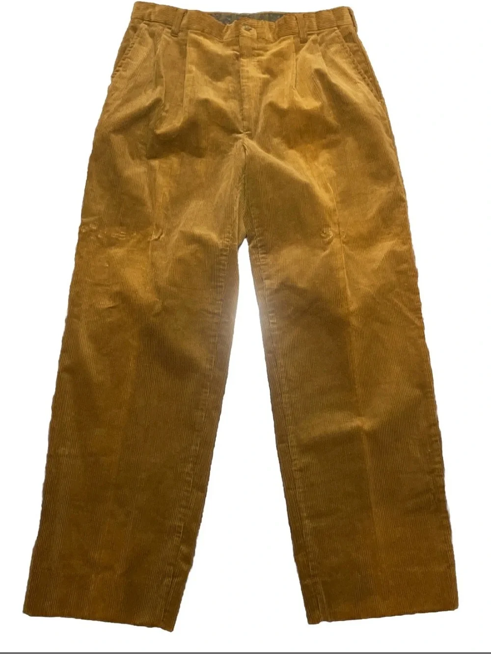Vintage Jos. A. Bank Corduroy Pants Men's 34x30 Tan Chinos 90s Preppy Ivy League